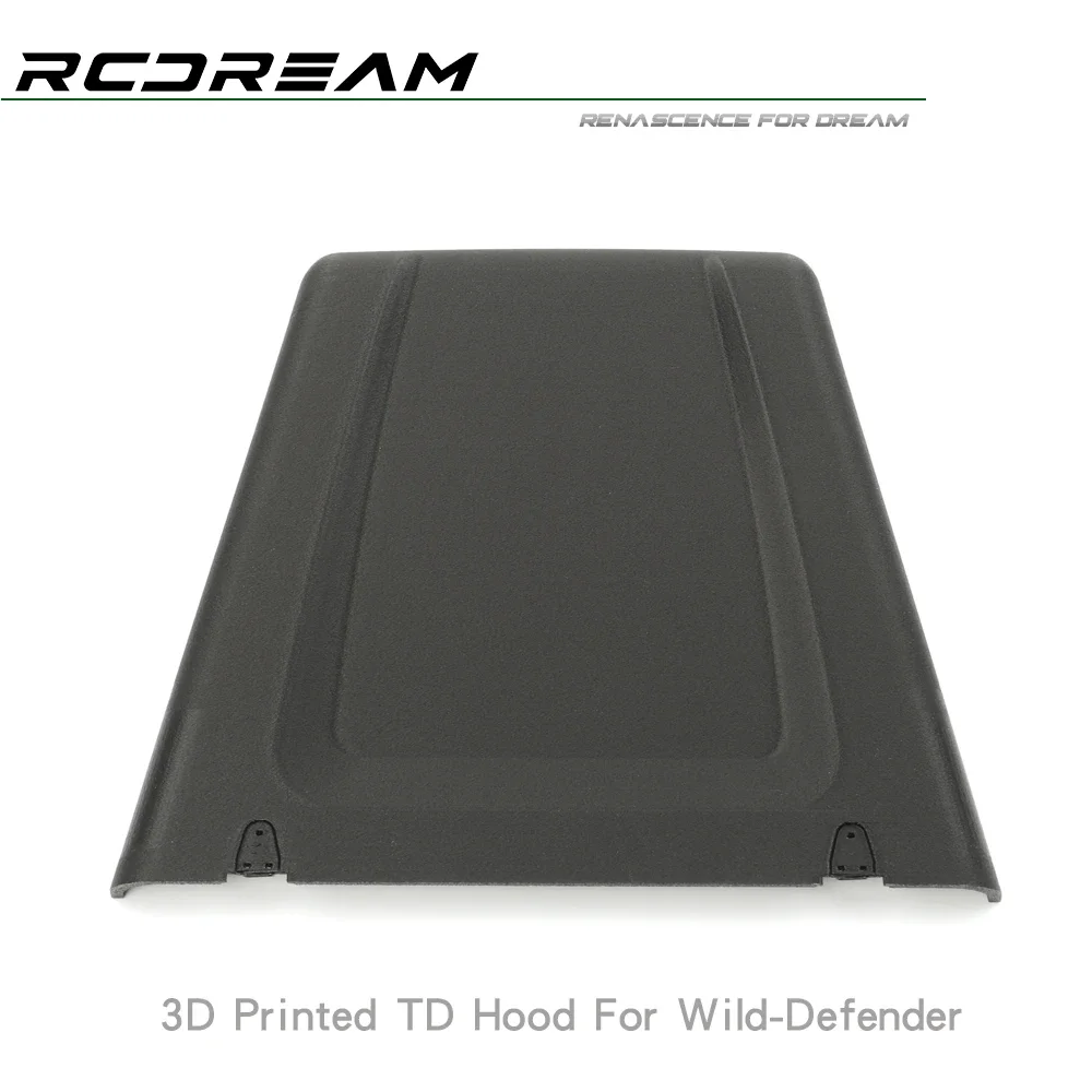 RCDream TD Hood Old-fashion bonnet 3D-Printed Mixed carbon For Wild-Defender RD110 RD90 RD130 / TRX4 DIY Option parts#D1A2-TD