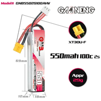 GNB 720mAh 2S/3S/4S/6S 100C 7.6V/11.4V/15.2V/22.8V Lipo Gaoneng Battery With XT30U-F Plug for RC FPV Racing Drone
