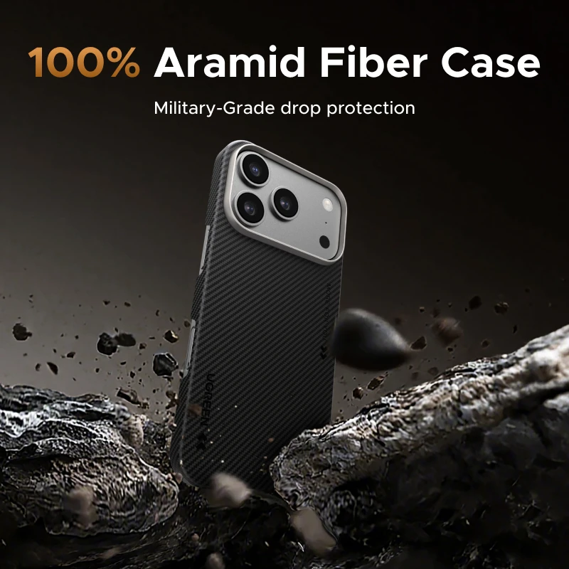 UGREEN Aramid Fiber Case for iPhone 17 Pro Max Aramid Fiber Thin