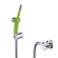 Simple Green Chrome ABS Bidet Faucet High Pressure Toilet Bathroom Close Stool Sanitary Ware Women's Toilet Cleaner Spray Gun
