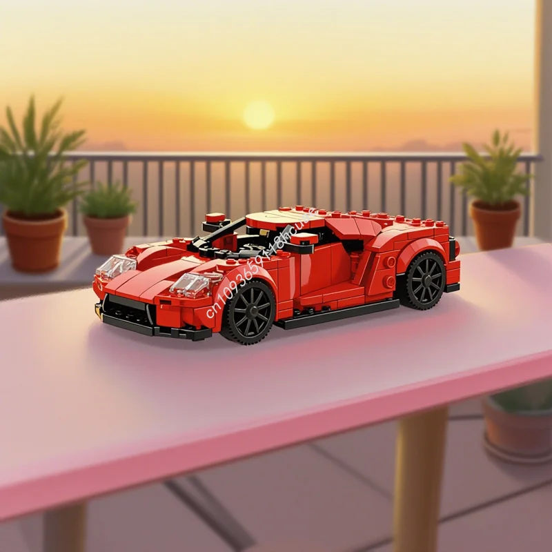 

297 шт. MOC Forded GT City Champions, модель строительных блоков, строительные игрушки, идея, творческое образование, Рождественский подарок, кирпич для детей