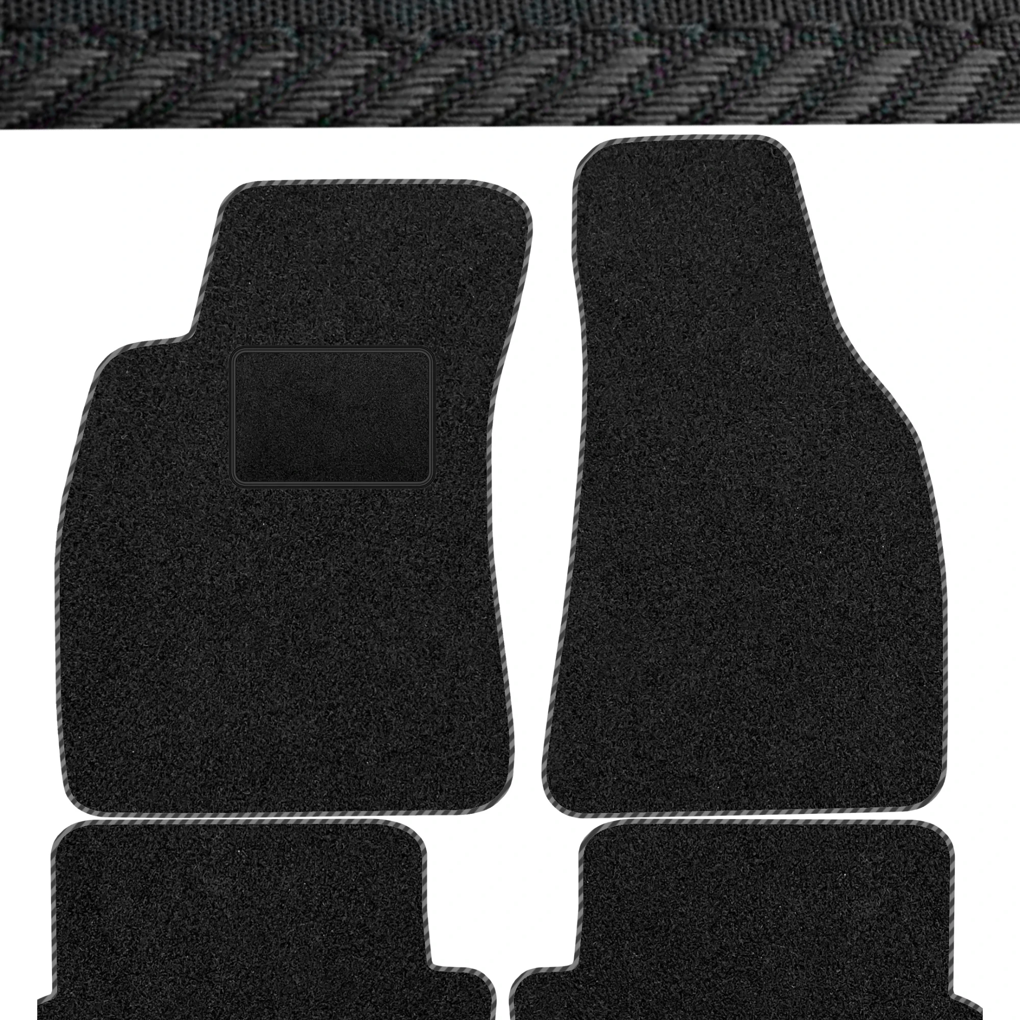 Ensemble de tapis en velours pour Audi A6 V C8 Avant 2018 - Noir