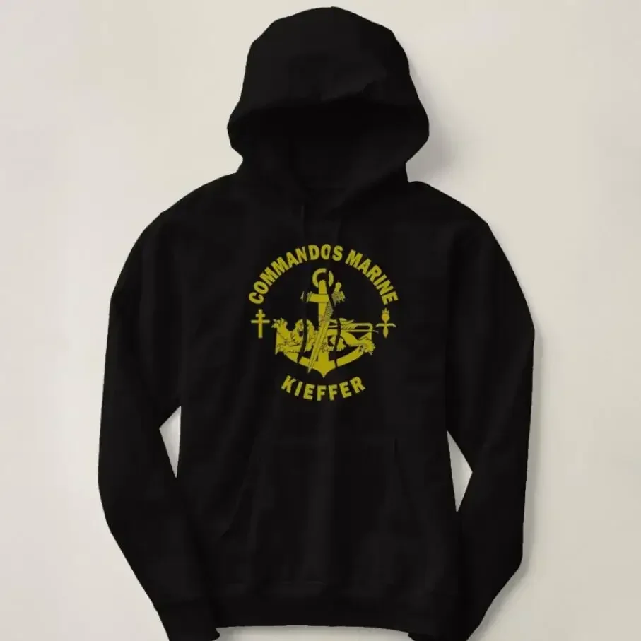 French Naval Special Forces Commandos Marine Kieffe Hoodie Casual 100% Cotton Sweatshirt