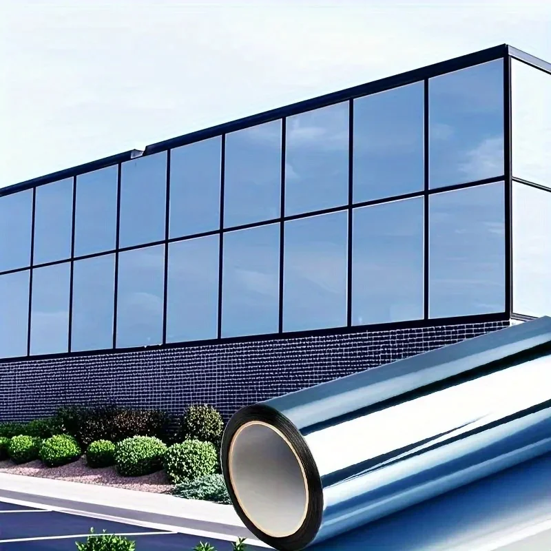 One-Way Privacy Insulating Sunshade Film Electrostatic Adsorption Film for Office Glass Window Kitchen Balconies Mirror Surfaces