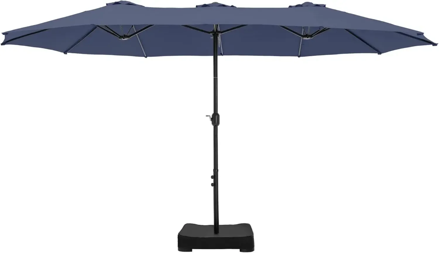 15 ft Extra Large Patio Umbrella with Base Included, Rectangular Outdoor Umbrella Heavy Duty