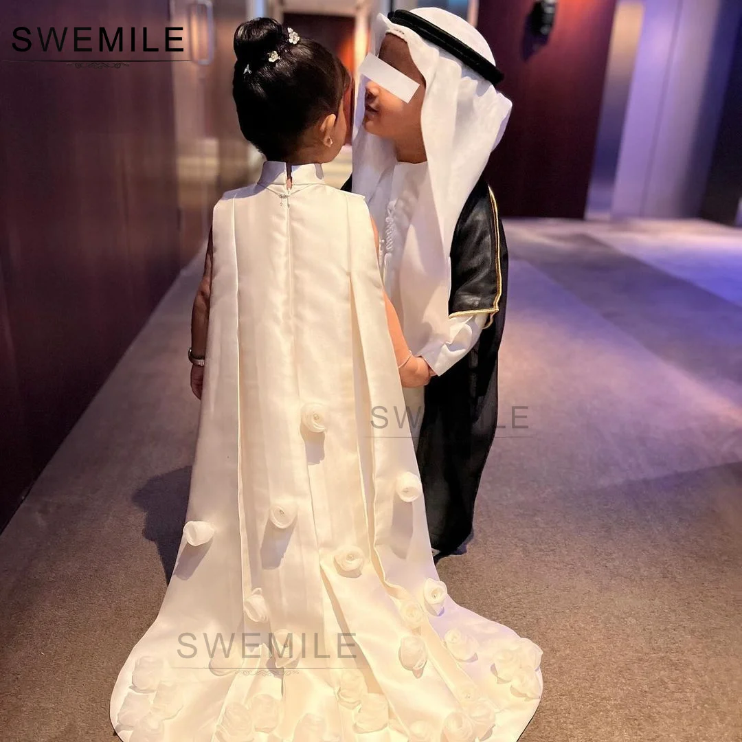 SWEMILE Dubai Luxury Flower Girl Dresses Flower Gir Ldress 2024 Fashion Beautiful Girl Princess Wedding Dress Ball Gown Pageant