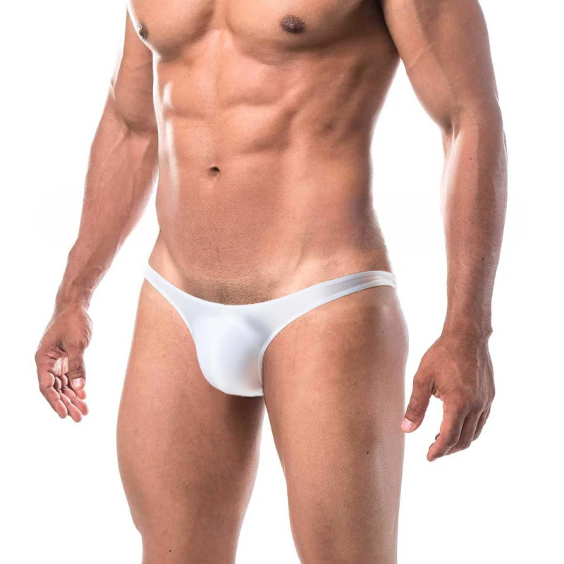 Men Thong Silky Transparent Underwear Ultra Thin Panties Shiny Ultra Low Rise Bikini Slip Homme Seamless Breathable Underpants