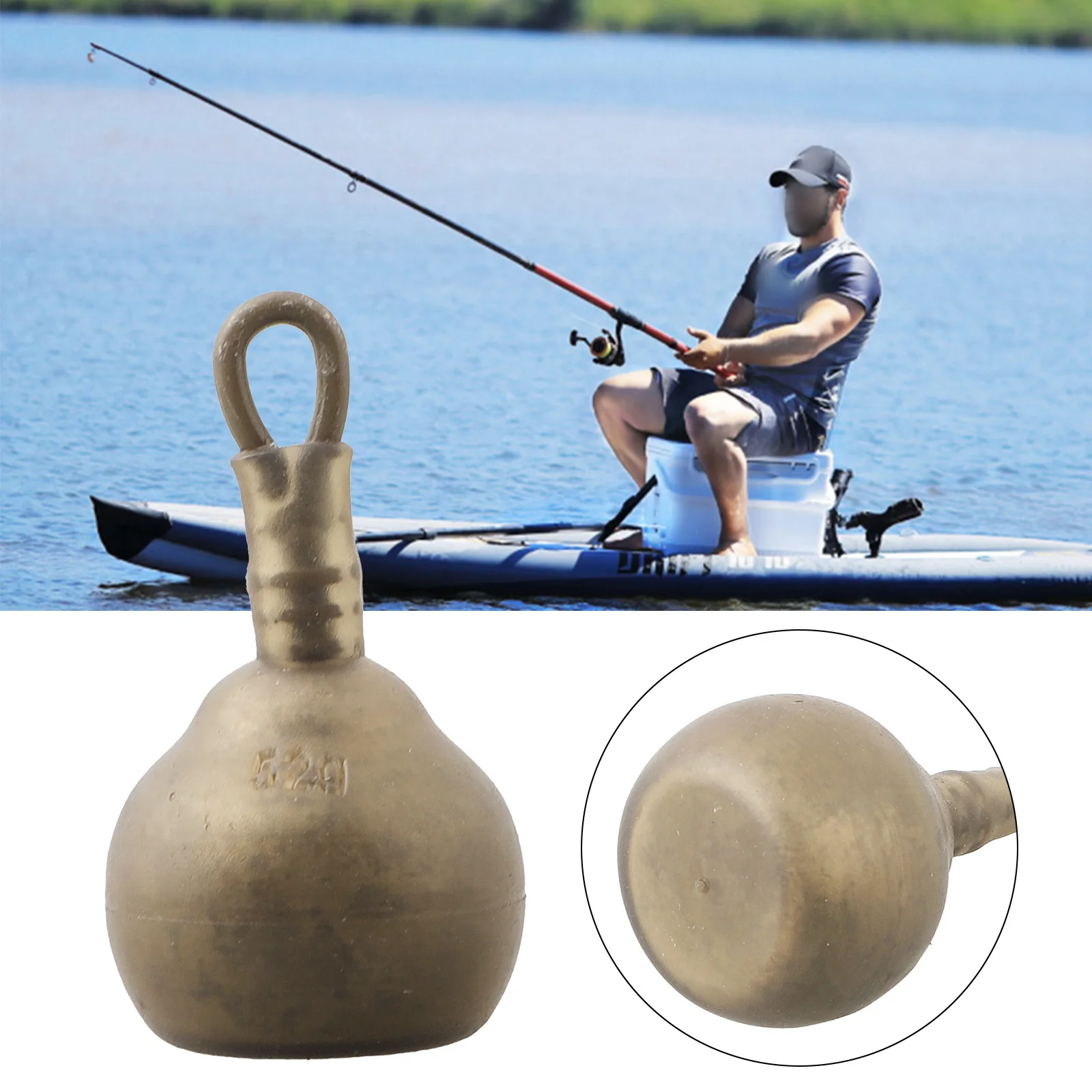 Carp Fishing Back Lead Fishing Line Pike Backlead Secure Clip Lead Weight Tackle 14/28/52g Fishing Back Lead Tools   2 0 2 4