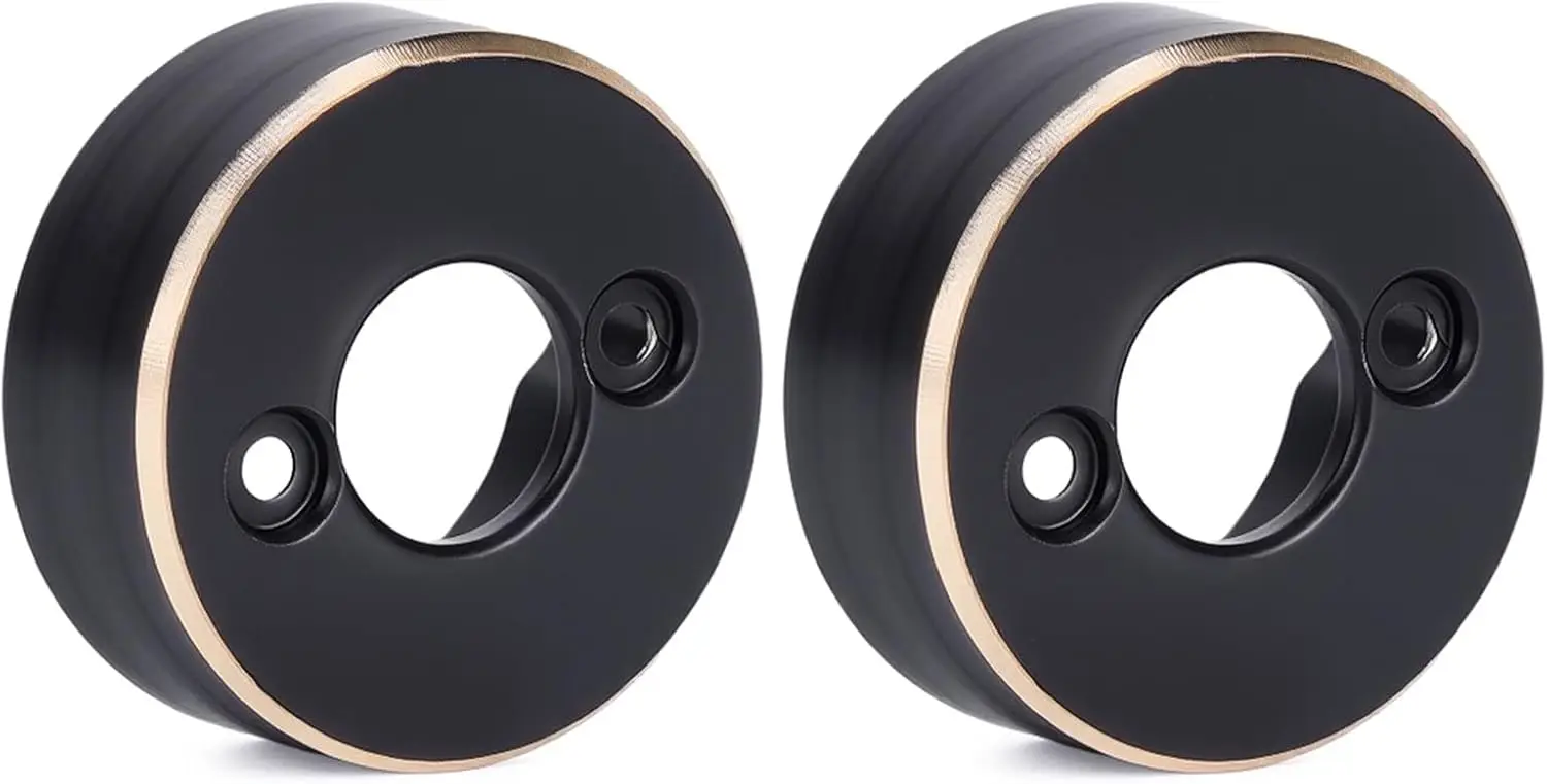 Black Coating Brass Rear Wheel Steering Weights for RC 1/30 Axial SCX30 Crawler Replace Upgrade