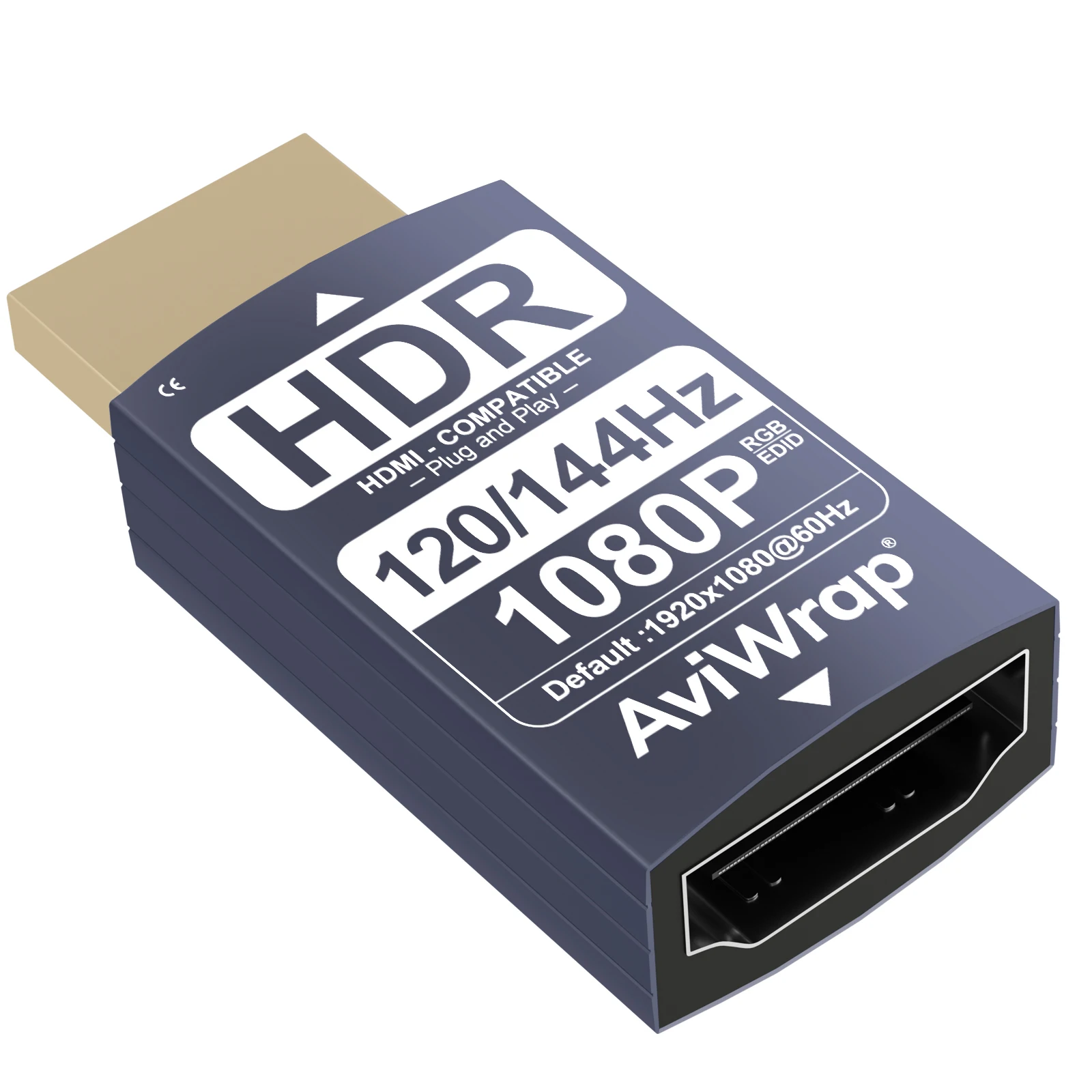 ‌HDMI EDID Emulator Passthrough,HDR 1080p@144Hz Virtual Display Adapter,EDID Manager for HDMI Extenders,KVM Switches,AV Receiver