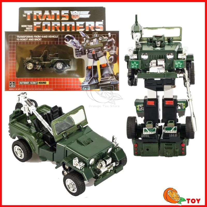 In stock Transformers toys US version G1 84-86 KO Hound Model Robot Collection Action Figure Toy Gift Hobby