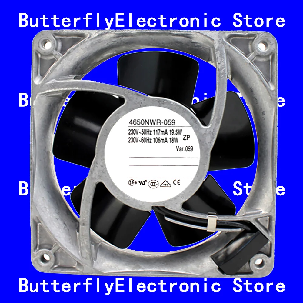 NEW ORIGINAL 4650NWR-059 230VAC 18/19.5W COOLING FAN 12038 120*120*38mm