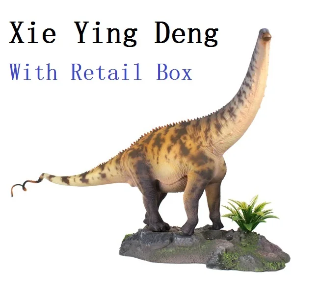 1:35 HAOLONGGOOD Dinosaurus Brontosaurus heeft platformspeelgoed Oud prehistorie diermodel