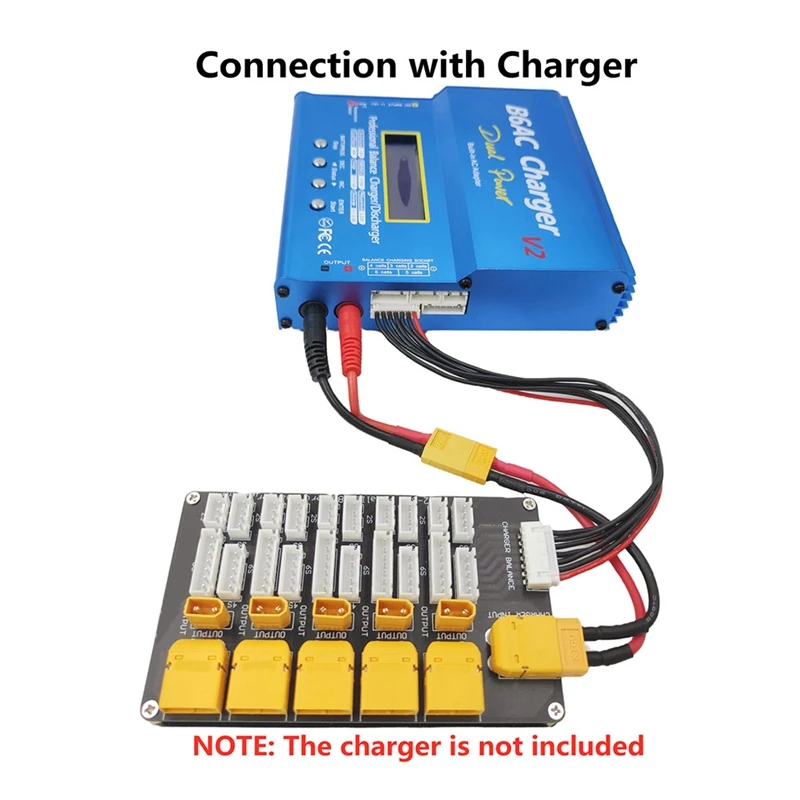 Carte de charge de batterie au lithium parallèle, chargeur, composants électroniques, compte 30, compte 60, prise 2-6S, 24 pièces pour les dieux