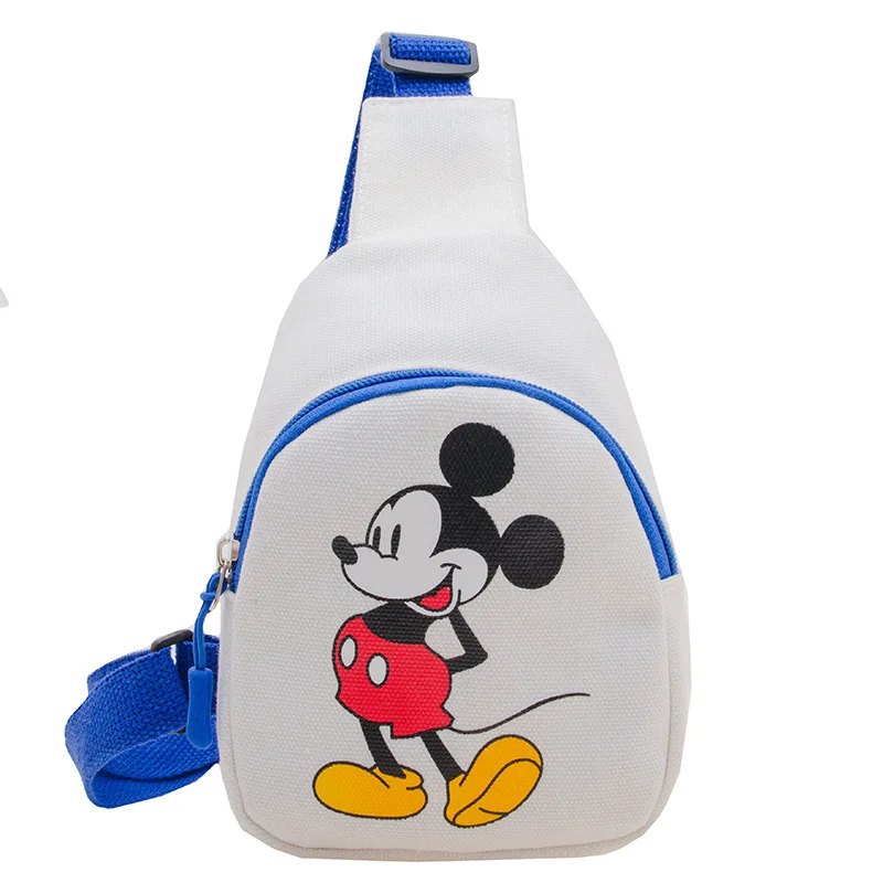 Disney-bolso de hombro de Mickey Mouse, bolsa de pecho de dibujos animados, monedero portátil, bolsa de mensajero para niños, regalos, Minnie,