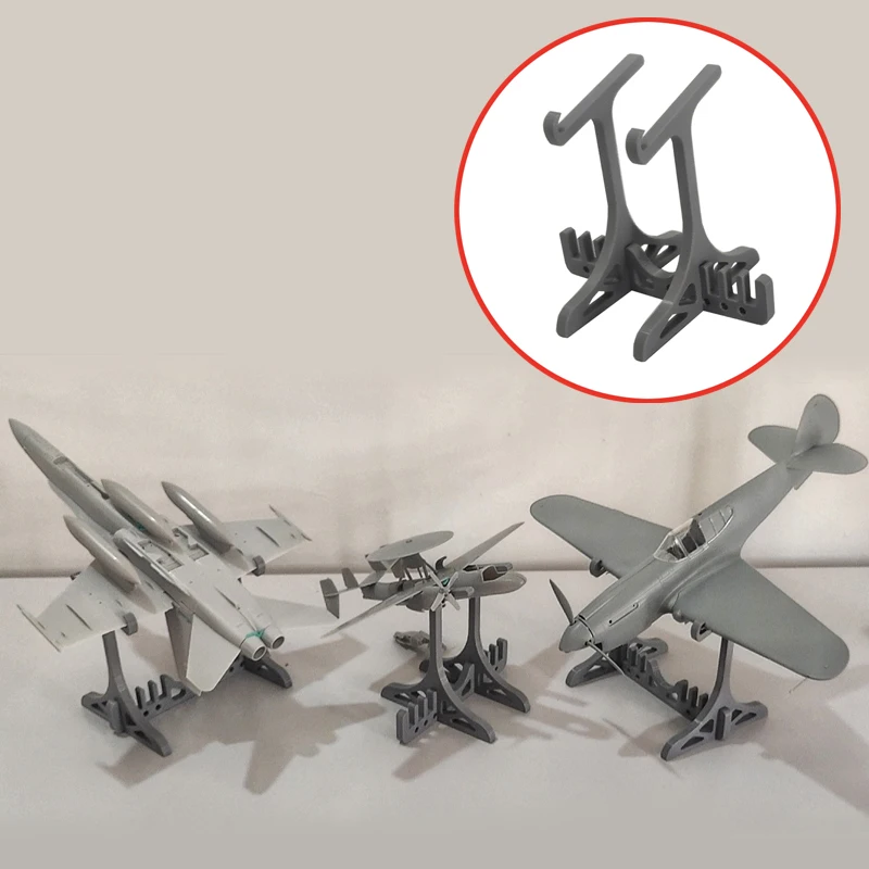 3D Printed Universal Display Bracket with Arresting Hook Scale Aircraft Model Stand for Transport Airplane/Fighter Jet/Bombers