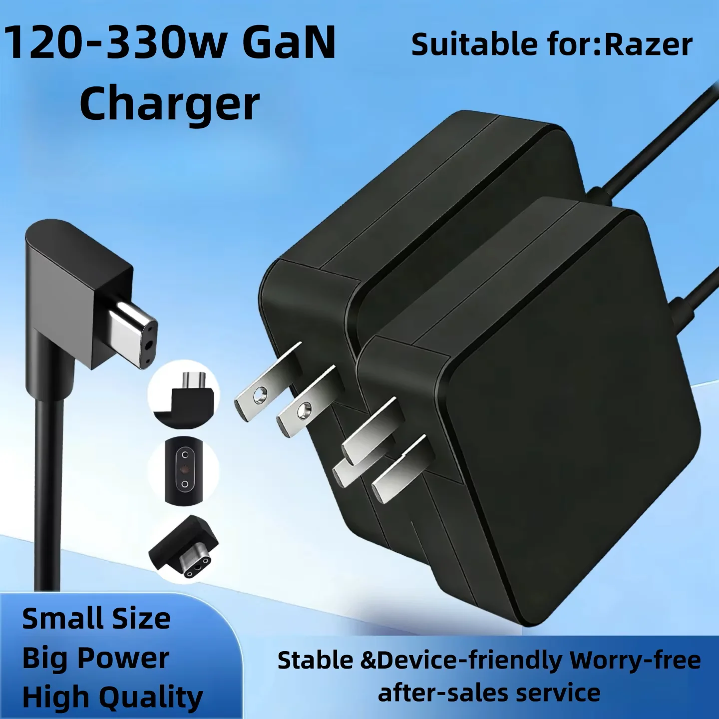 For Razer Blade 16/18 RTX 4070 4080 4090 Laptop Charger 330W 16.92A 19.5V GaN Power Adapter Supply for RC30-0484 RC30-04840200