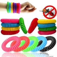 10PCS 100%Natural Non Toxic Repellent Coil Pest Reject EVA Anti Mosquito Bracelet Natural and Waterproof Band