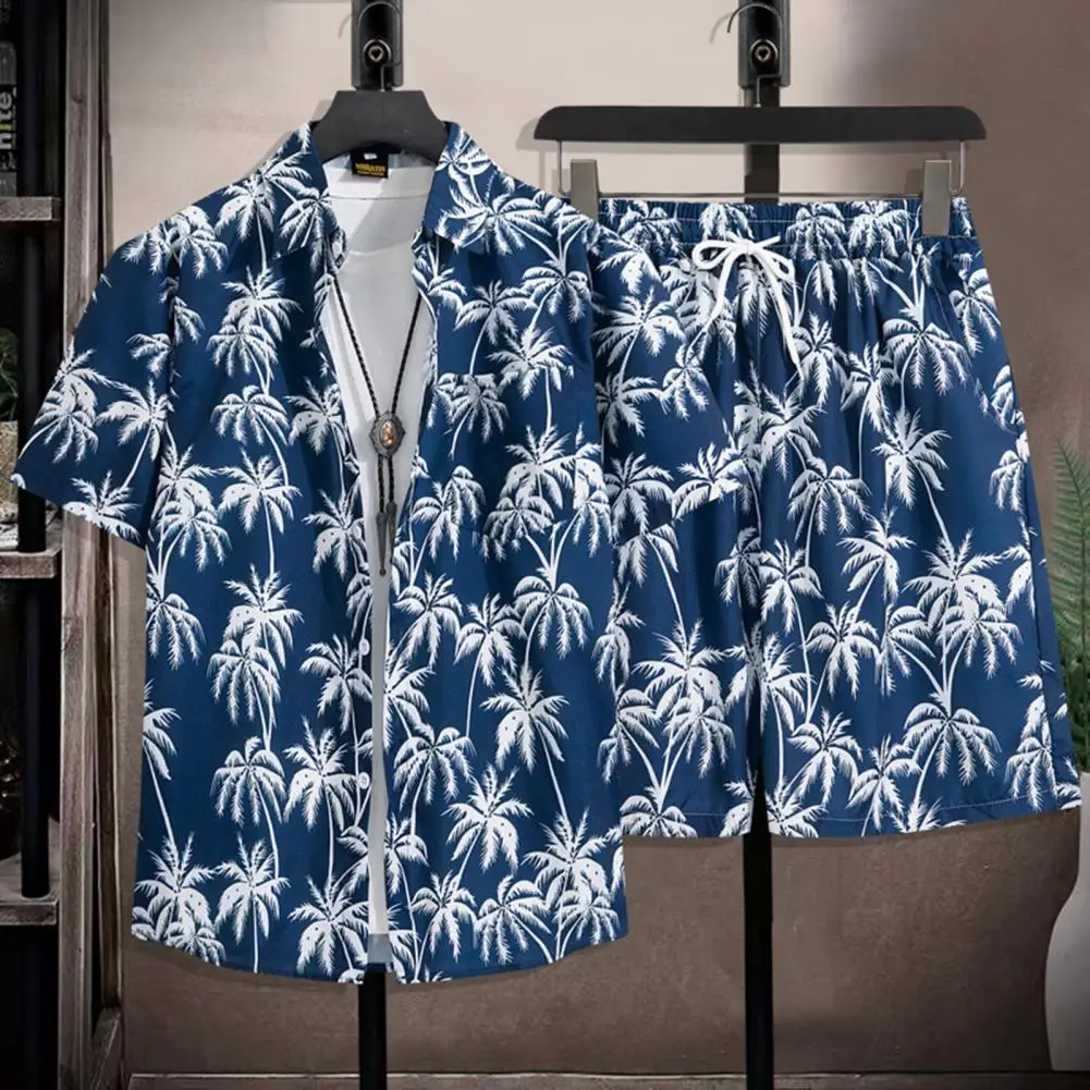 Strand kleidung für Männer 2-teiliges Set Hawaii hemd und Shorts Set Herrenmode Kleidung drucken lässige Outfits Sommer Beach wear