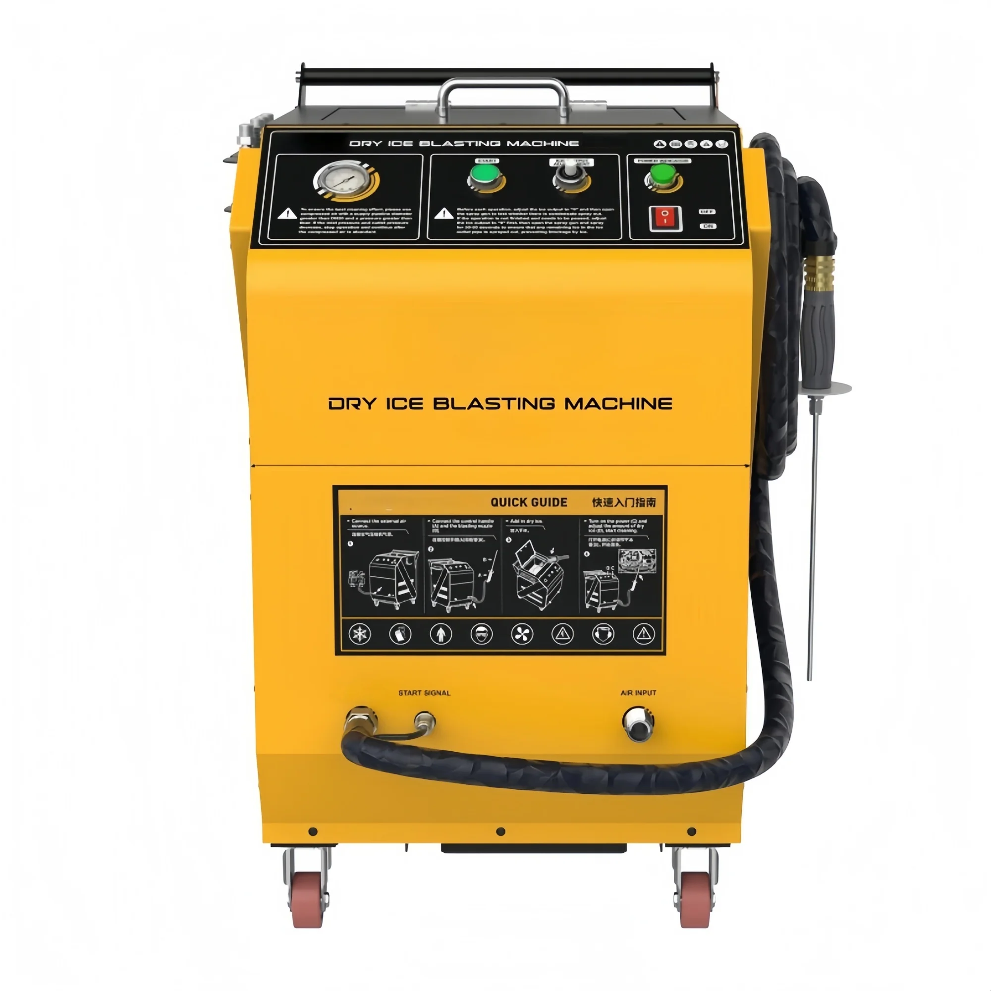 Universal Car Engine Carbon Cleaner Tool 220V 16kg Capacity Dry Ice Blasting Cleaning Machine for All Cars