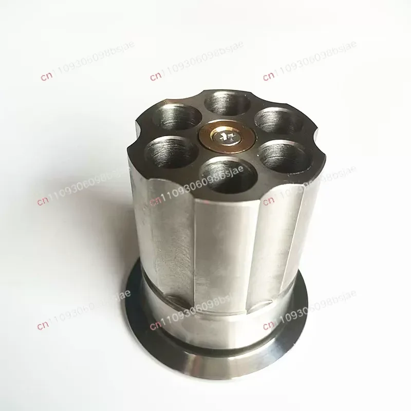 304 stainless steel metal bearing swivel revolver bullet pen holder pen insert desk play multi-function thickened pen holder
