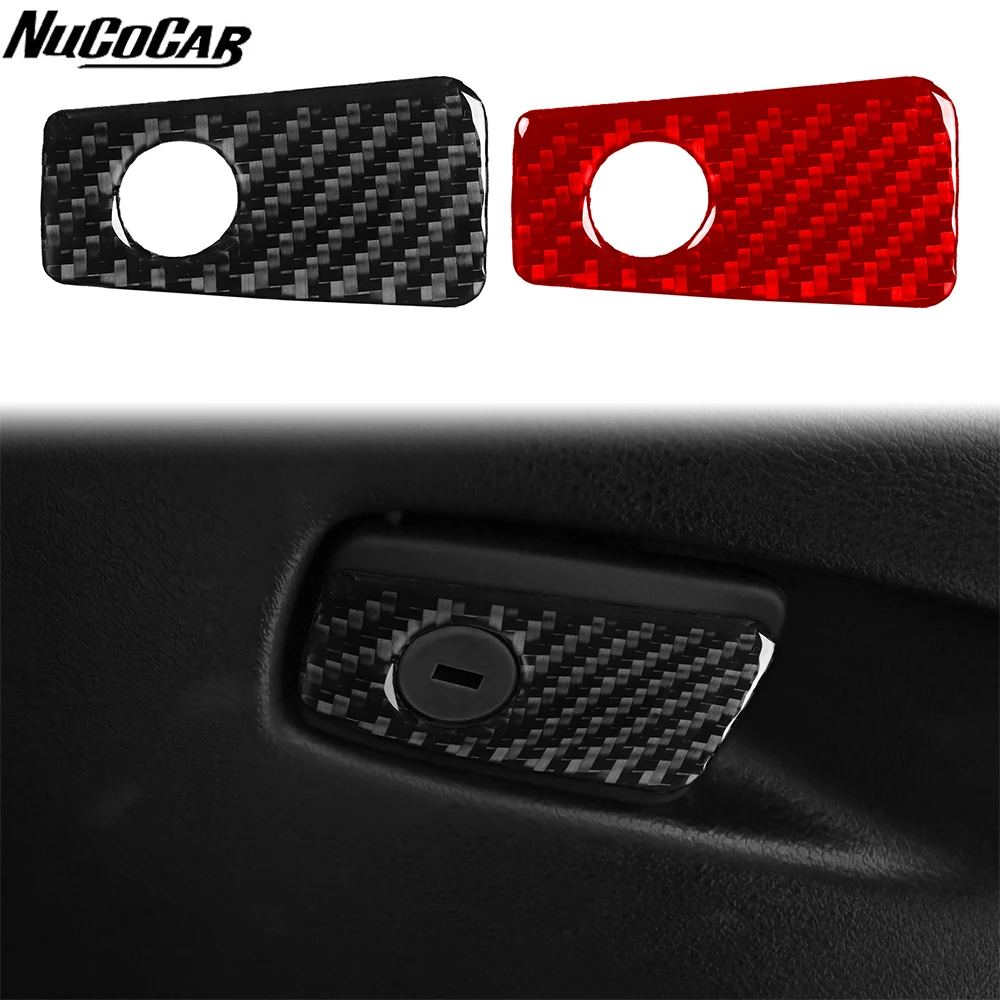 For BMW X5 F15 2014-2018 Carbon Fiber Co-pilot storage switch Panel Trim Cover Car Accessories Interior Decorative Stickers