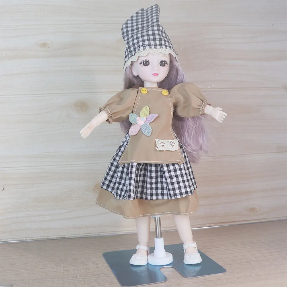 Universal 30cm Doll Stand Stainless Steel Display Adjustable Holder Dolls Accessories for 36 42 48 60 cm 1/3 1/4 1/6 18inch