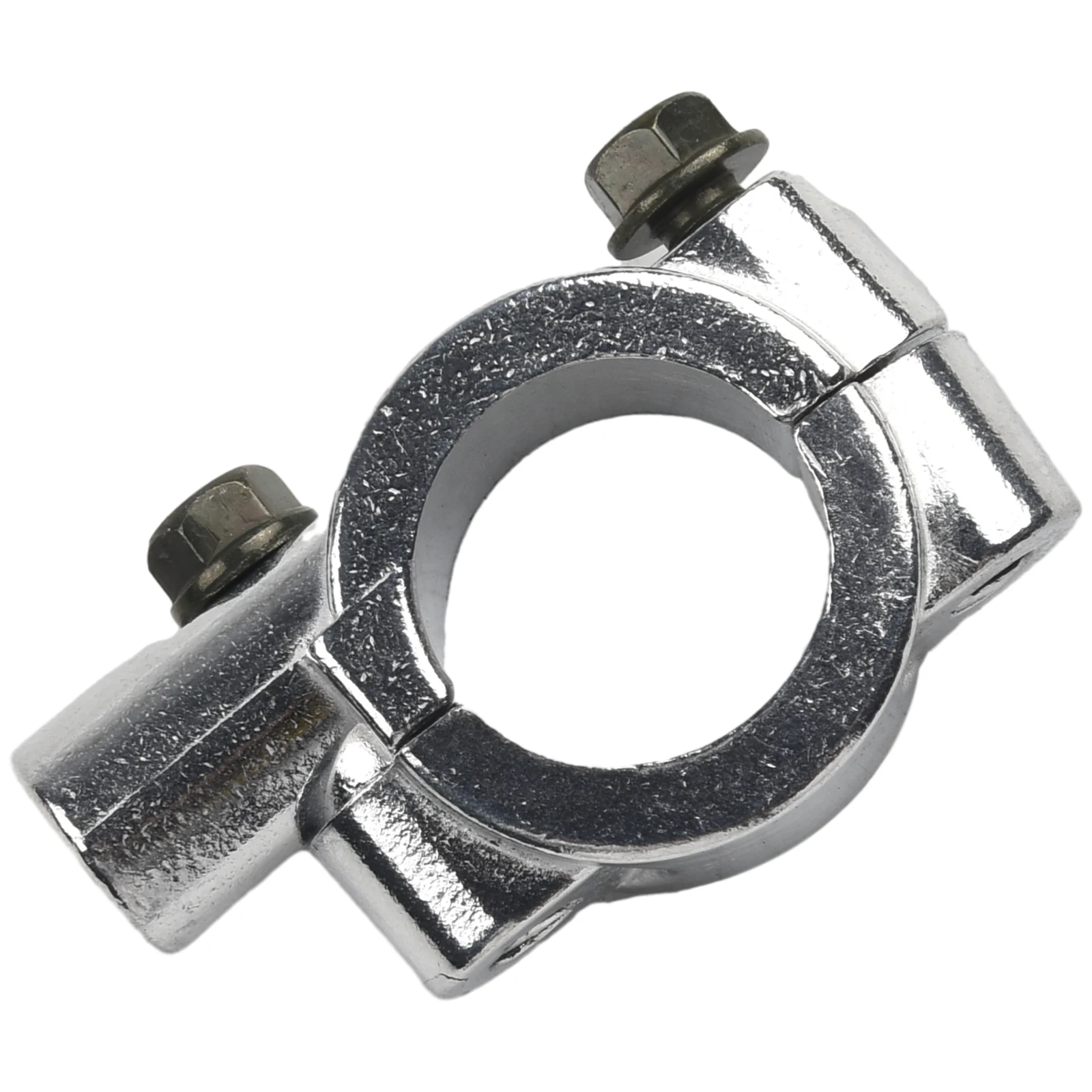 Secure Aluminium Mirror Mounts, 10mm Holder Clamps Adaptor, Chrome Finish, Ideal for Motorcycles, Bicycles, E bikes