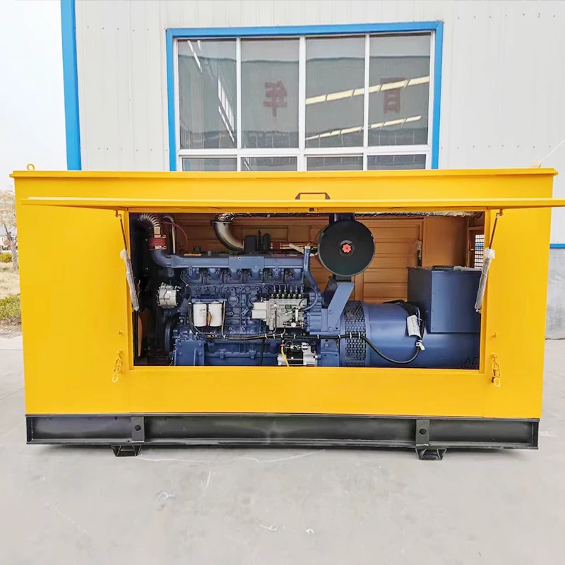 Heavy Duty Diesel Generator Set Three Phase 200kW Power Station For Concrete Bridge Construction Site Outdoor Work
