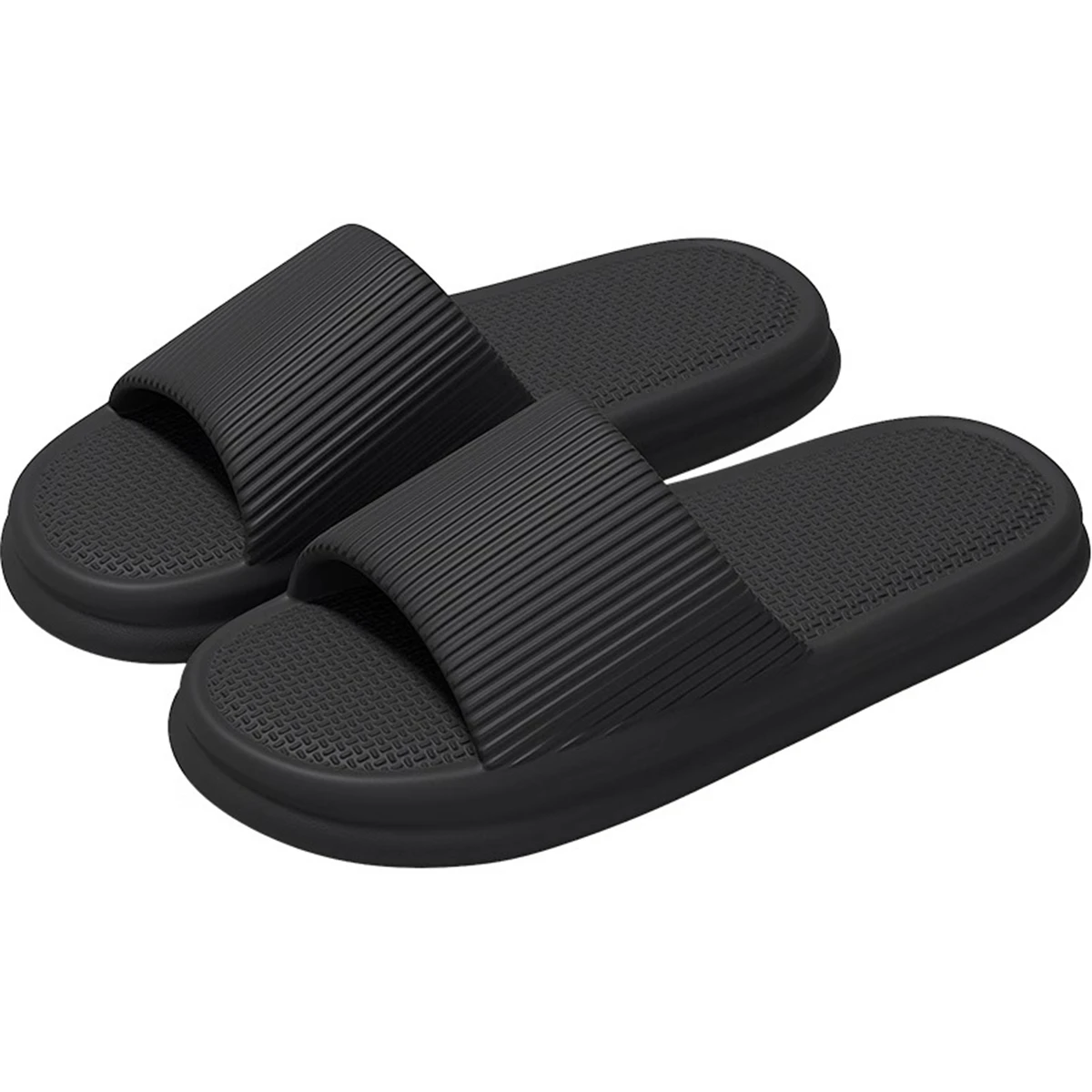 

1 Pair Home Slippers 36-37,38-39,40-41 EVA Quick Drainage & Fast Drying Anti-slip Bathroom Slides Sandals Shoes Home Slippers
