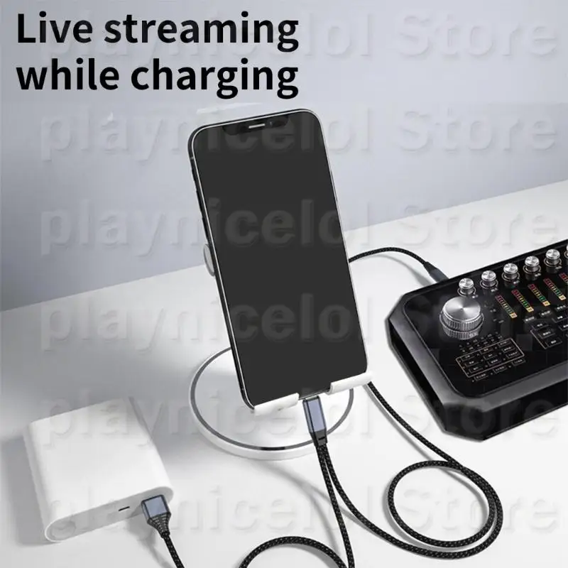 E8BA High Fidelitys USB C Sound Adapter للاستماع والبث مع متكامل