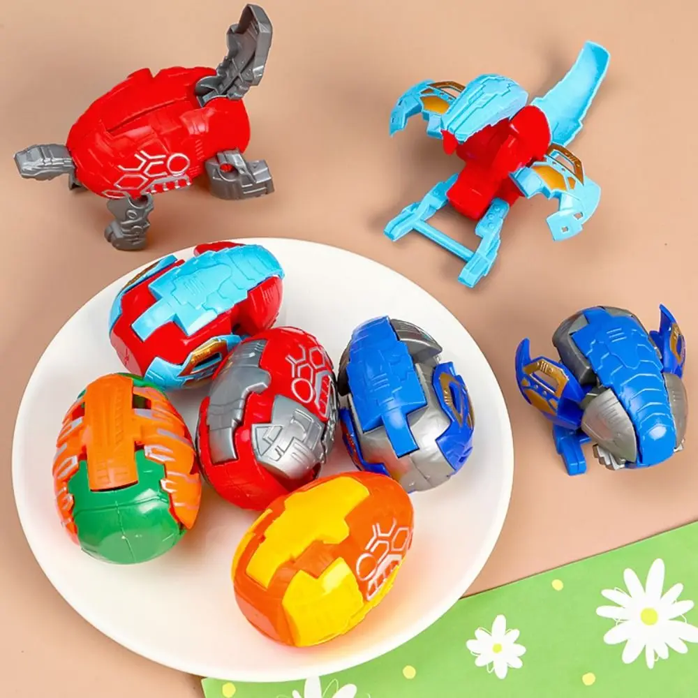 Dinosaur Model Dinosaur Eggs Transforming Plastic Fun Dinosaur Deformation Robot Early Educational Creative Movable Joint Dino