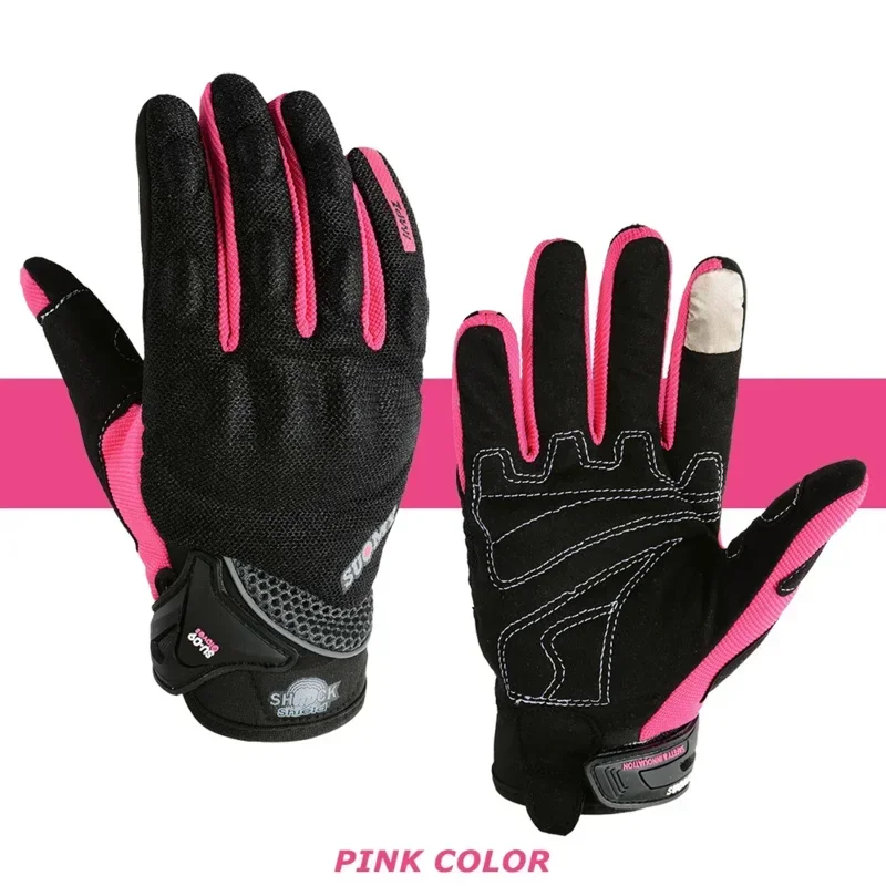 Summer Motorcycle Gloves Breathable Touch Screen Dirt Bike Accessories Full Finger Motocross Racing Glovefor Moto S-XXL