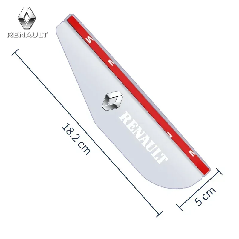 2 قطعة سيارة الرؤية الخلفية الجانب مرآة المطر مجلس الحاجب ملصق لرينو كادجار ميجان كليو كوليوس اسبيس زو QM6 كابتور المناظر الطبيعية الخلابة