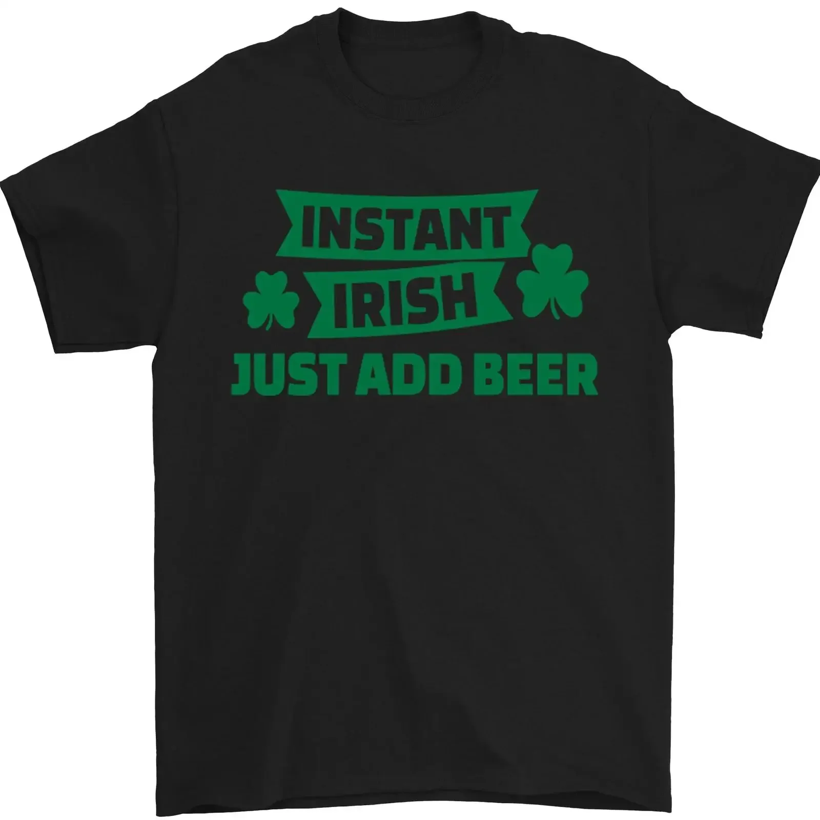 Instant Irisch Add Beer St Patrick's Day Herren 100 Baumwolle vintage Washed Breathable Unisex Top For Everyday Wear Versatile