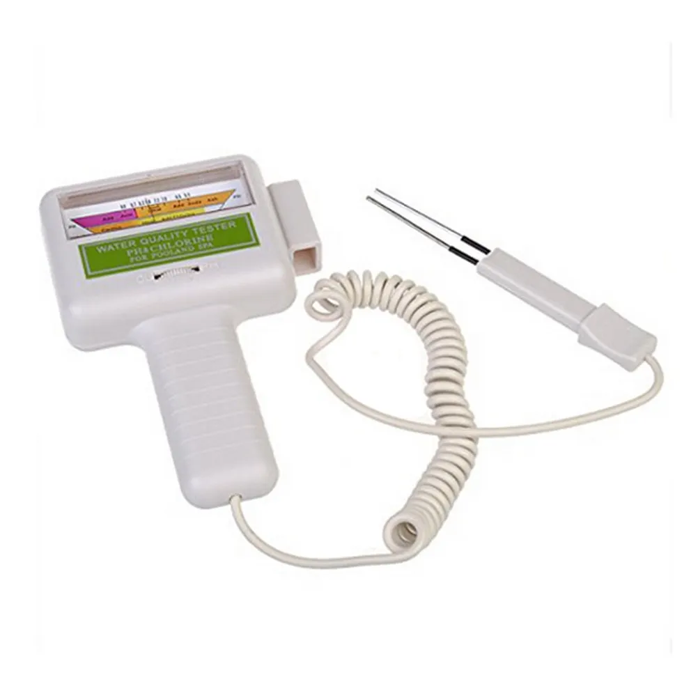

1Pcs Water Quality Tester Portable PH Chlorine Tester Quick Accurate Pool PH Meter Monitor Tool Lightweight Handy
