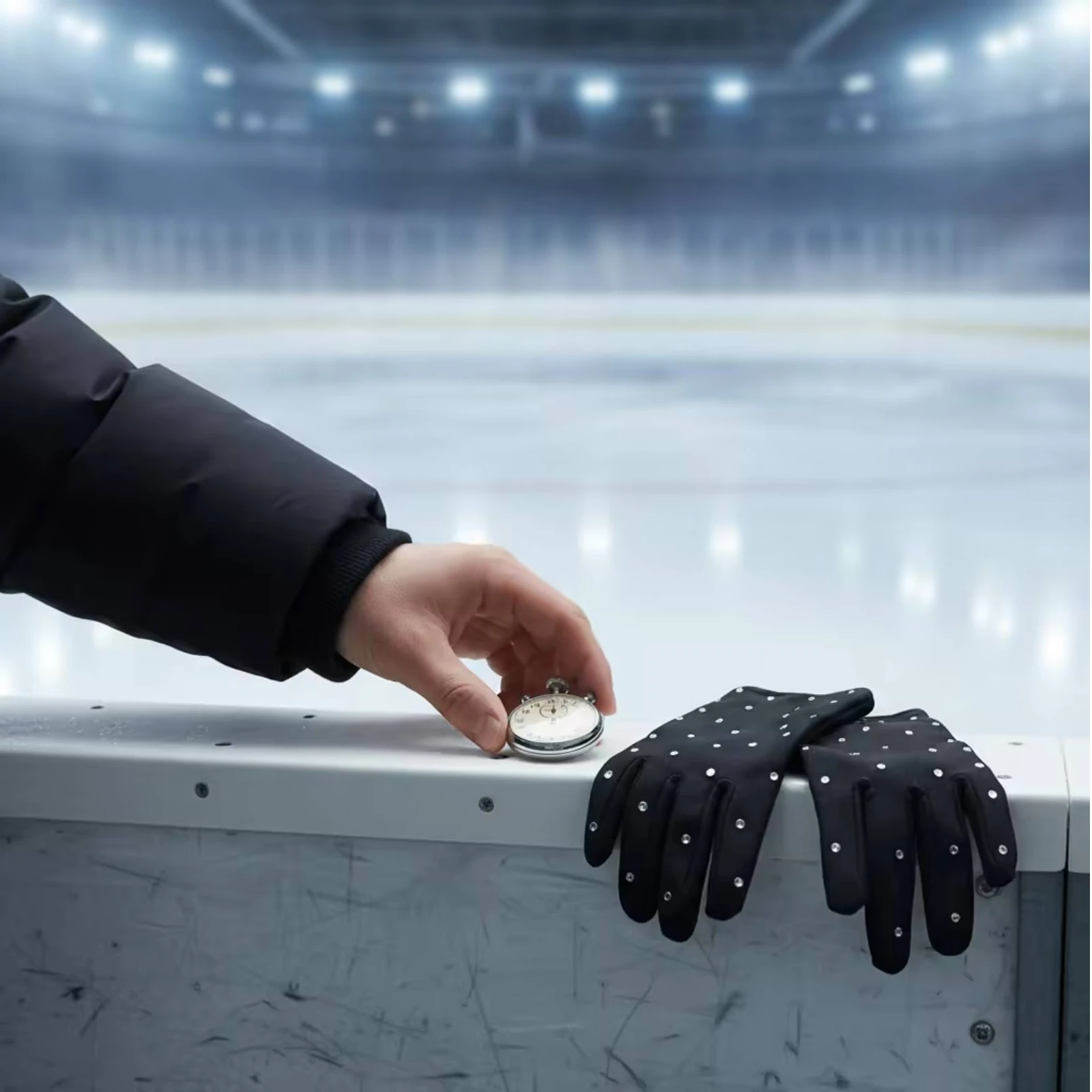 

Rhinestone Gloves Slim-Fitting Gloves with Rhinestones Costume Accessory Fashion Shiny for Performers, Stage Performances