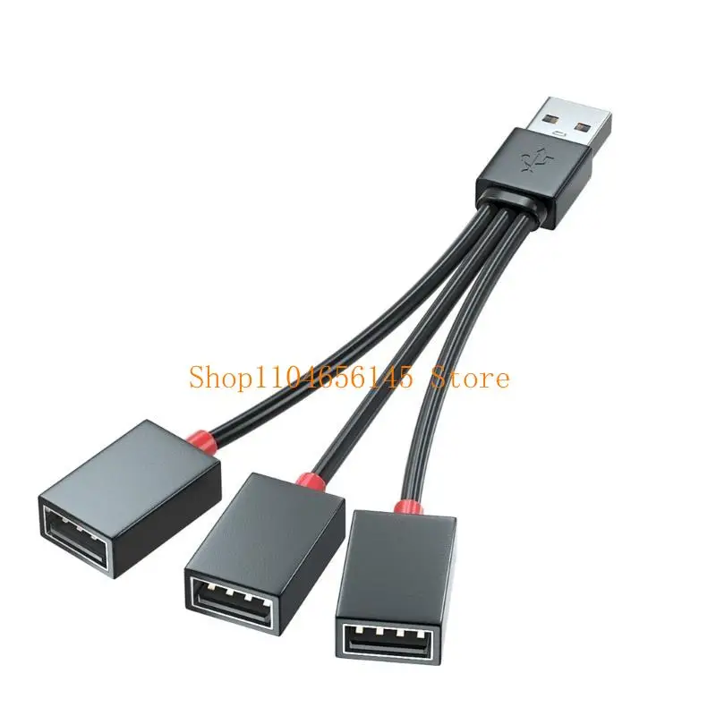 

652F USB-разветвитель 3 в 1, USB-разветвитель питания 1 штекер на 3 гнезда, адаптер USB 2.0 USB-разветвитель 1 на 3 кабель