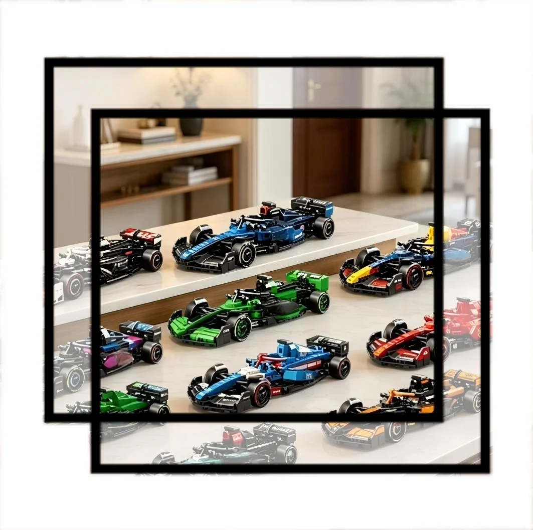 

2026 new creative sports car building block set DIY assembling decorative brick toys men and women holiday gifts