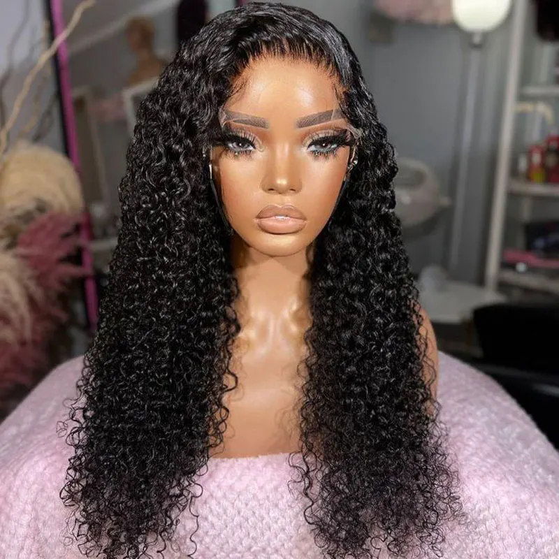 30 Inch Deep Wave Lace Frontal Wig Human Hair 13X4 13x6 Lace Front Wig Deep Wave Wig 100% Human Hair Curly Wigs For Women