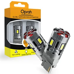 2pcs High Power Car LED Light 4pcs 3570SMD Canbus 1156 BAU15S PY21W 1157 P21/5W Turn Signal Indicator Lamp Brake Bulb With A Fan