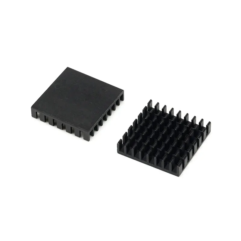 Disipador de calor de aluminio para radiador electrónico, perfil extruido, 28x28x6mm, envío directo, 10 unidades