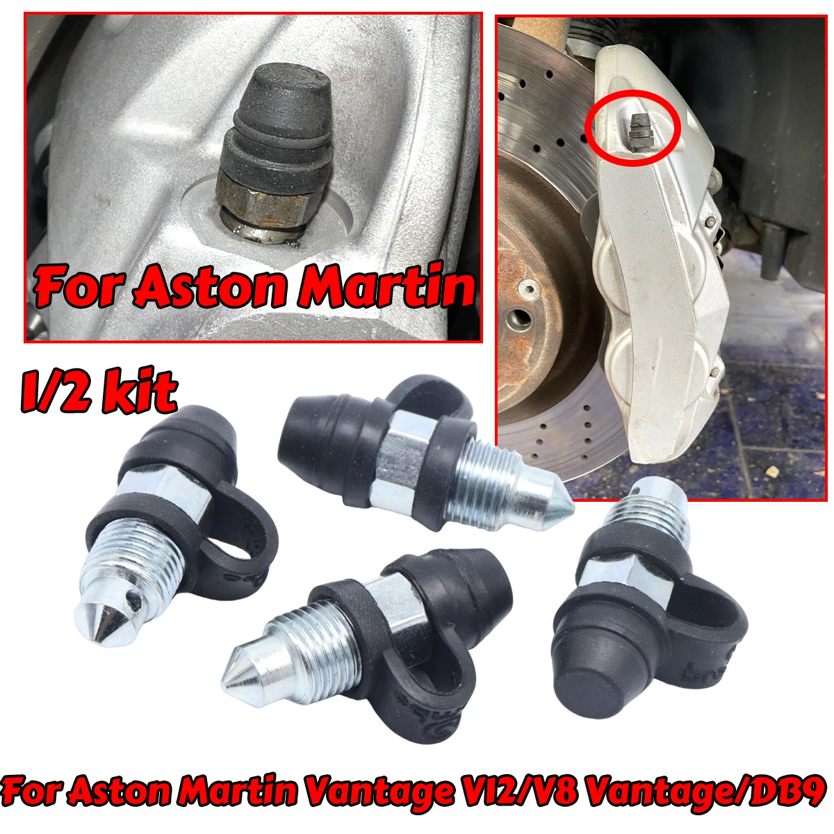 

Rear Left Right Caliper Bleed Nipples Screws Repair Kit Valves Replacement part Accessories For Aston Martin Vantage V12 V8 DB9