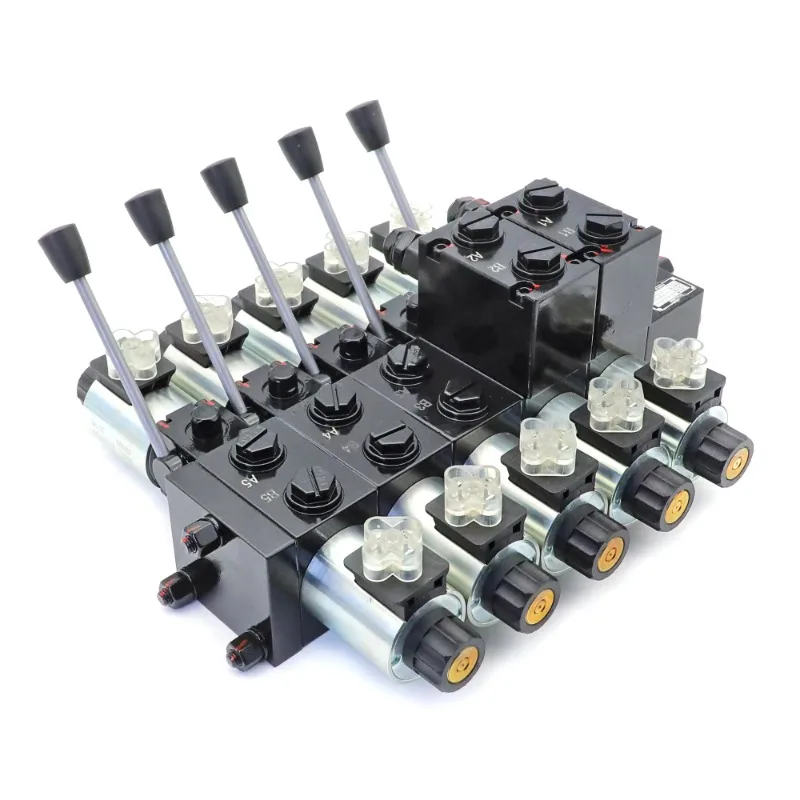 Hydraulic Control Valve 12V Electric Hydraulic Directional Valve with Hydraulic Solenoid Valve