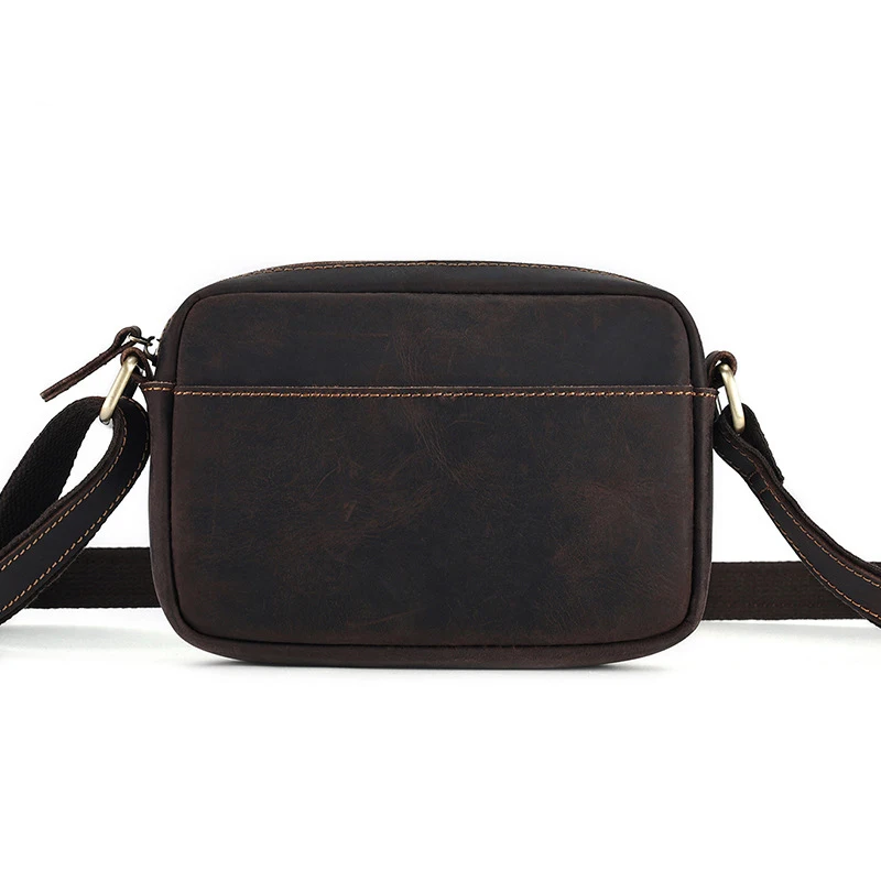 Męskie torby typu Crossbody z naturalnej skóry biznesowa torba na ramię na co dzień