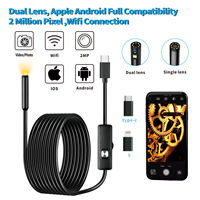 IP68 Dual Lens Piping Endoscopic Sewer Piping Endoscope Camera For Android Mobile High Quality Smartphone Phone Iphone Type C