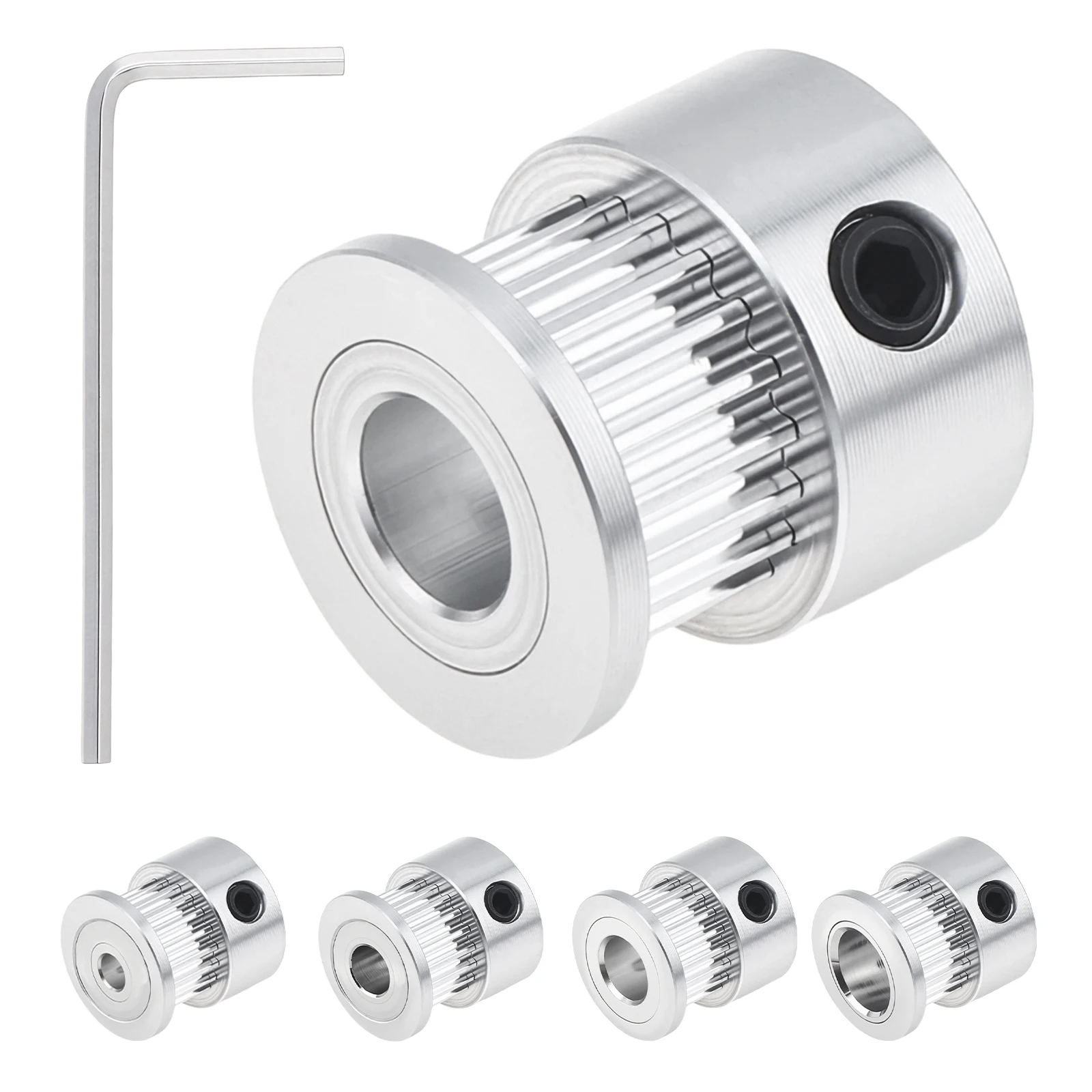 20-Tooth 2GT Timing Belt Pulley for 6mm Width Belt, Compatible with CNC Machines, 3D Printers, Robotics