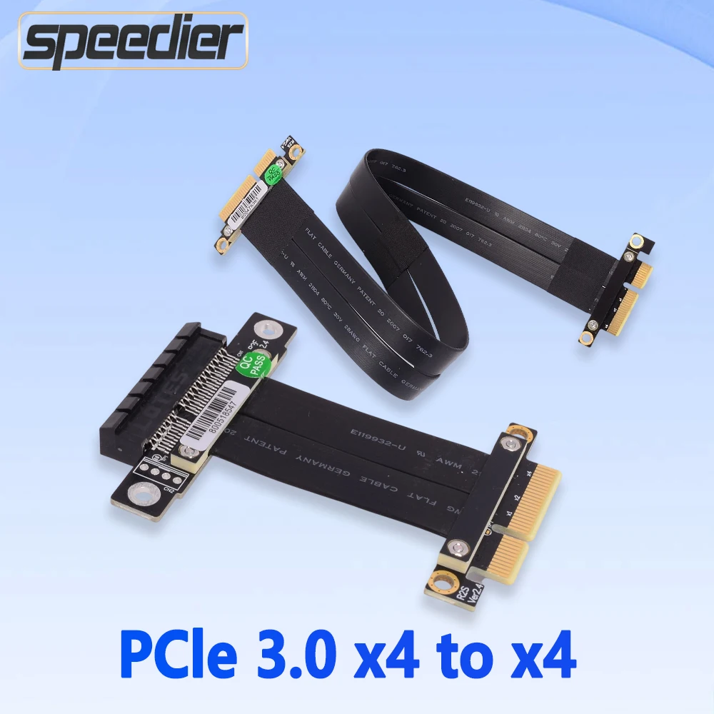

PCIE 3.0x4 To X4 Extension Card Graphics Card Gaming PC Accessories Gen3 32G/bps for NVMe SSD Hard Drive Adapter Network Capture