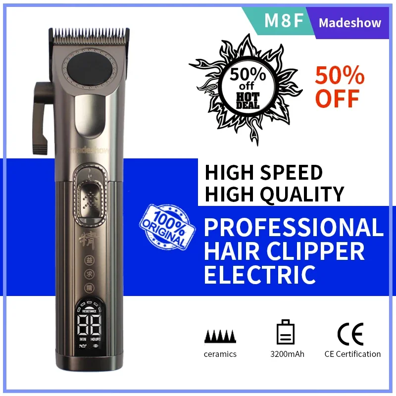 

Madeshow M8F Professional Products Hair Clippers Electric Shaver Hair Clipper for Men Barber Hair Cut Machine