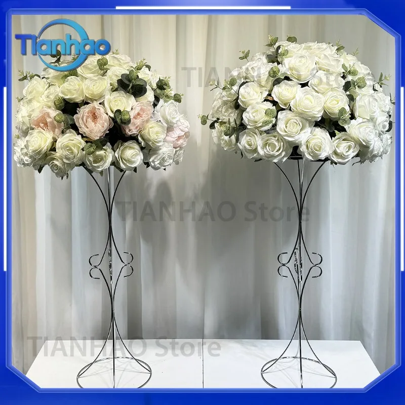 Simulation Rose Ball for Wedding Stage Layout Dining Table Living Room Exhibition Hall Decoration Flower Ball Wholesale